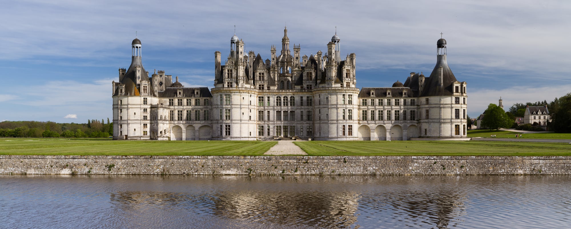 Vue de la façade nord-ouest du château de Chambord