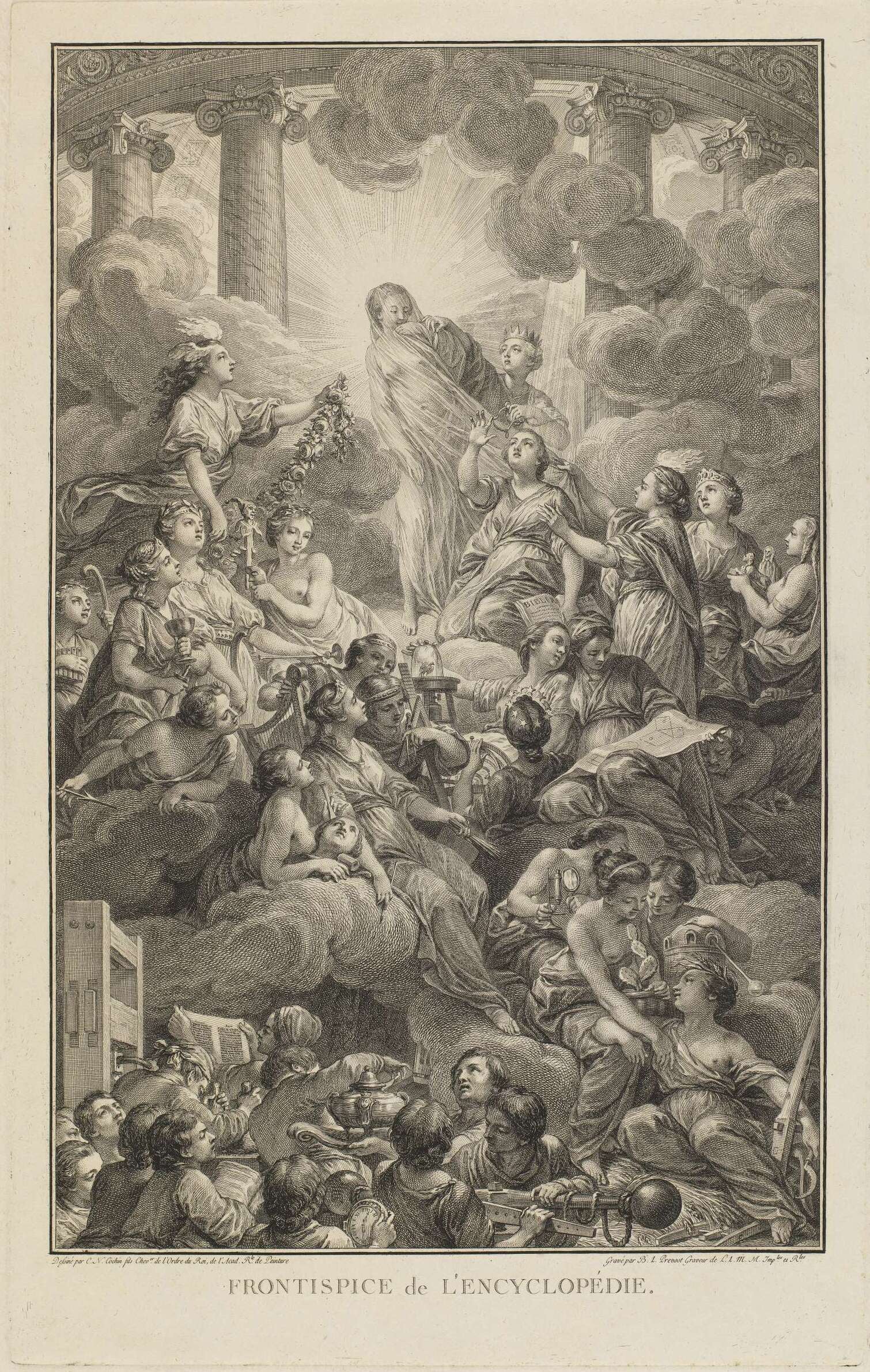 Frontispice de l'Encyclopédie de Diderot et d'Alembert (1751-1772)