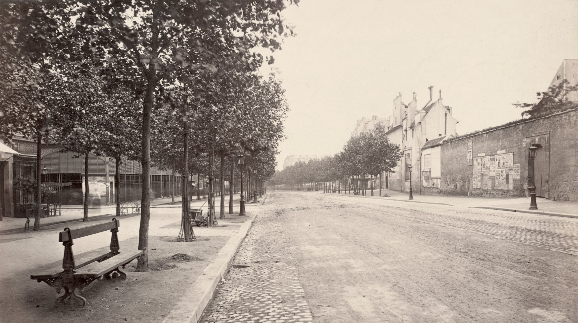 Boulevard du Port-Royal, Paris — photographie de Charles Marville vers 1853–1870