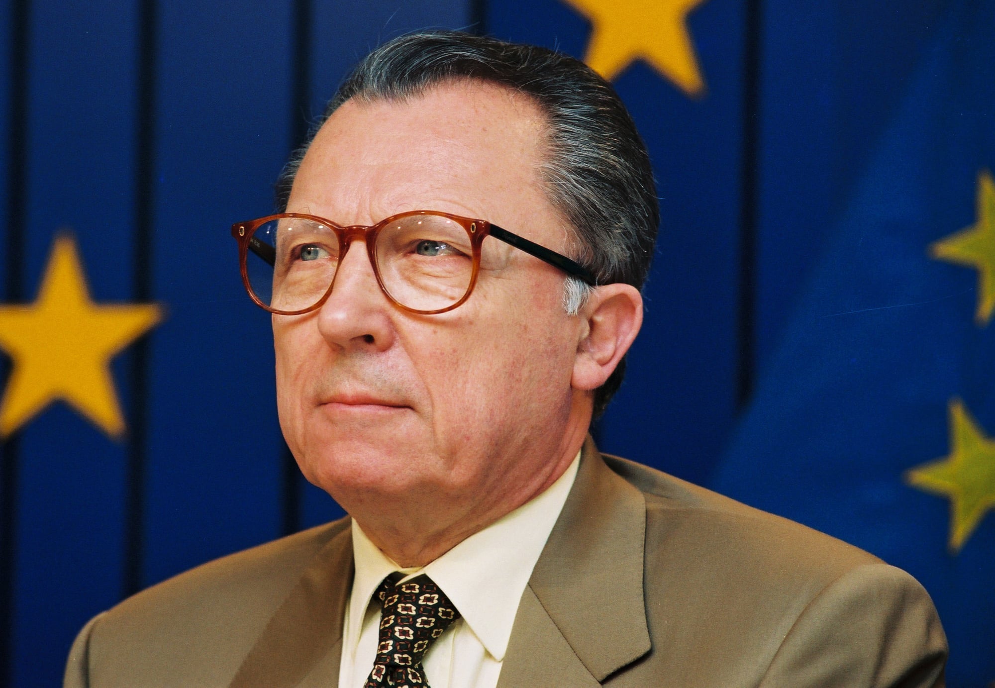 Portrait de Jacques Delors, président de la Commission européenne, 1993
