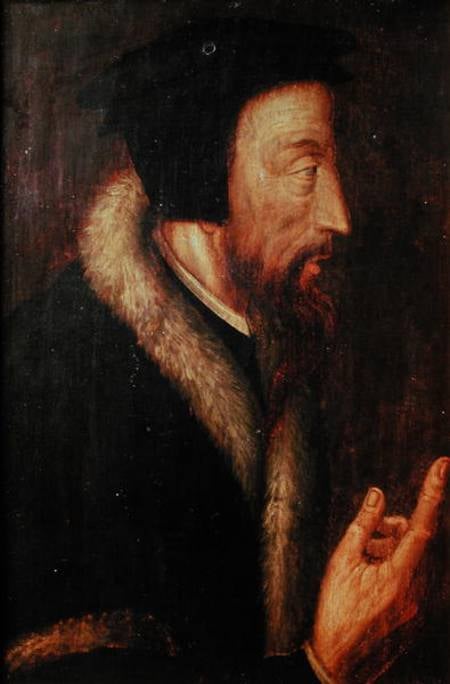 Portrait de Jean Calvin (1509–1564), anonyme du XVIe siècle