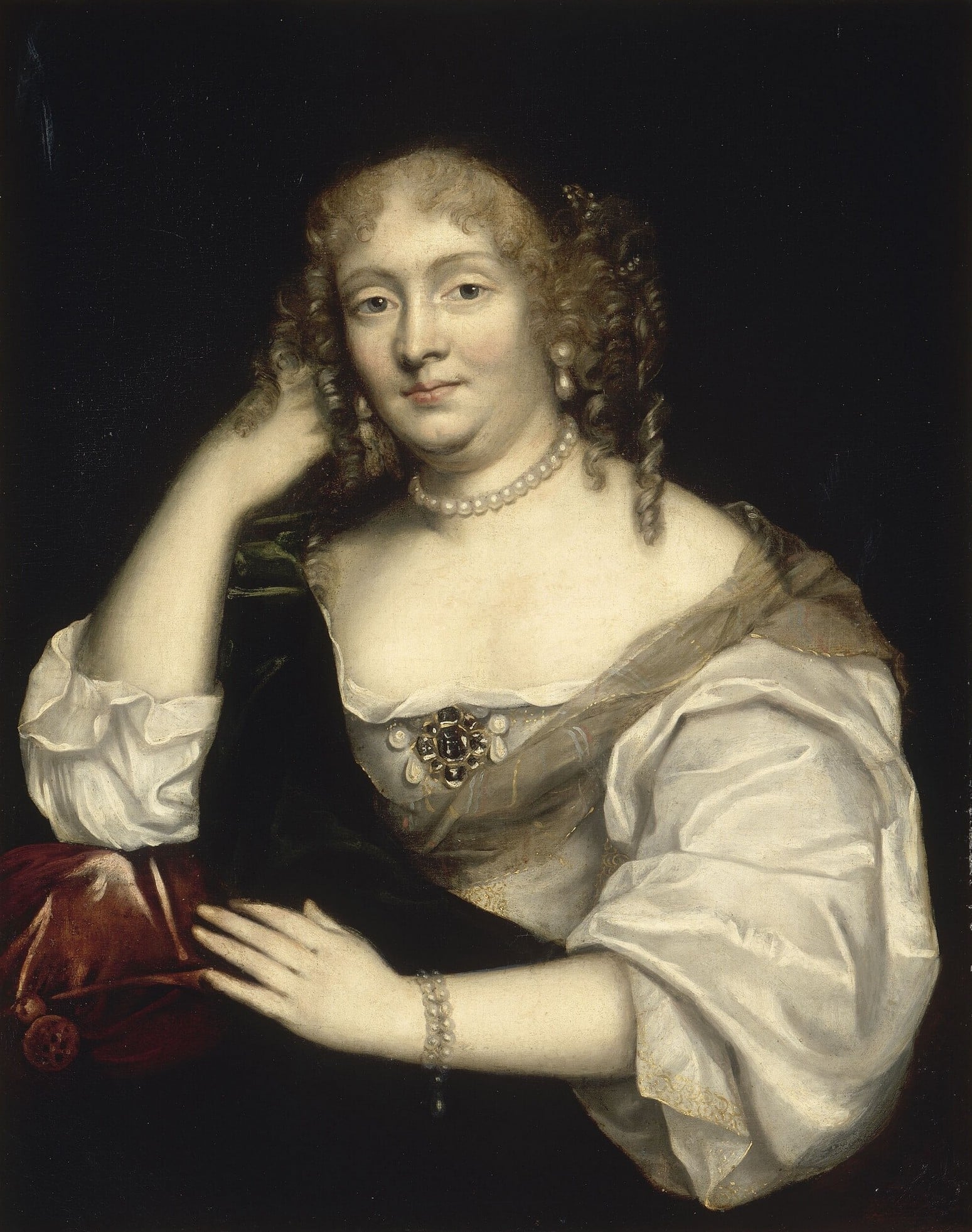 Portrait de Madame de Sévigné devant le château de Versailles