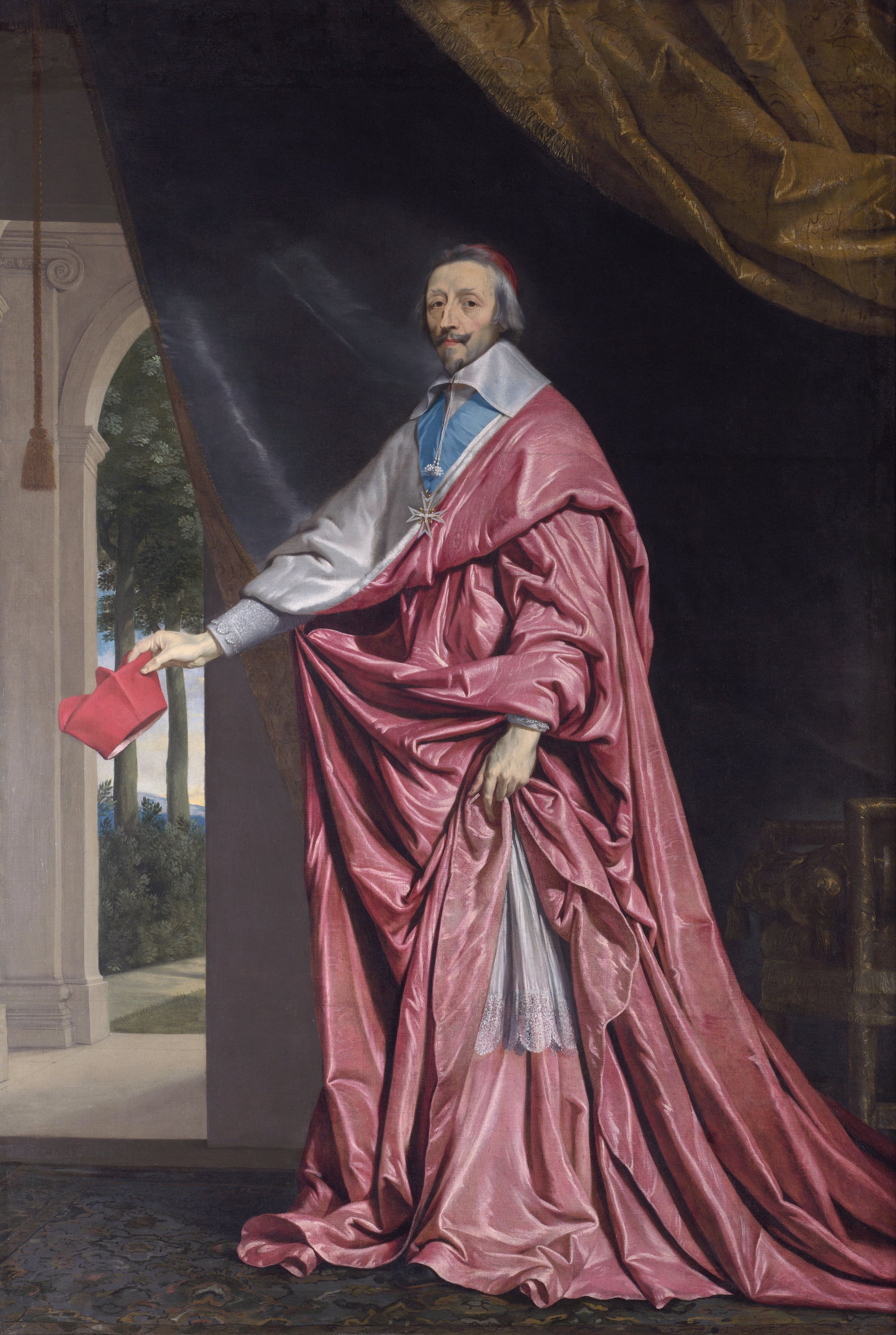 Portrait du cardinal de Richelieu en habit rouge, par Philippe de Champaigne
