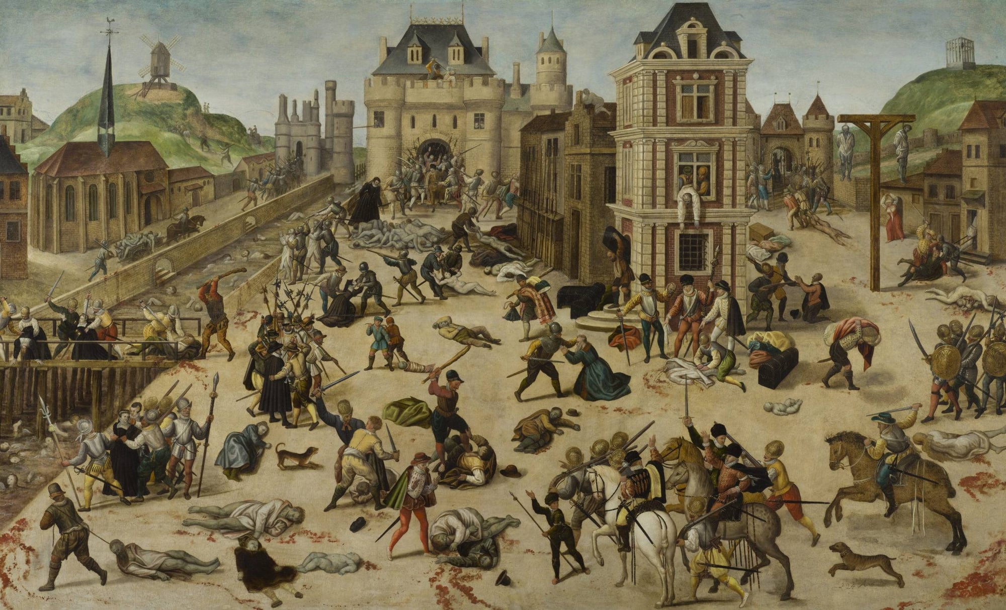 Tableau de François Dubois représentant le massacre de la Saint-Barthélemy à Paris en 1572